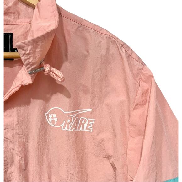Pink Dolphin Jacket Windbreaker Pullover Mens Large Streetwear Rare Ghost Nylon - Picture 2 of 6